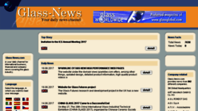 What Glass-news.com website looked like in 2017 (6 years ago)