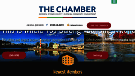 What Gadsdenchamber.com website looked like in 2017 (6 years ago)