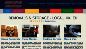 What Gentlevanremovals.co.uk website looked like in 2017 (6 years ago)