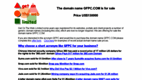 What Gfpc.com website looked like in 2017 (6 years ago)