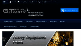 What Gtengineparts.com website looked like in 2017 (6 years ago)