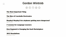 What Gwintrob.com website looked like in 2017 (7 years ago)