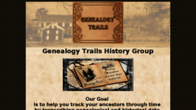 What Genealogytrails.com website looked like in 2017 (6 years ago)