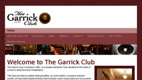 What Garrickclub.co.uk website looked like in 2017 (6 years ago)