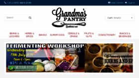 What Grandmaspantryonline.com.au website looked like in 2017 (6 years ago)