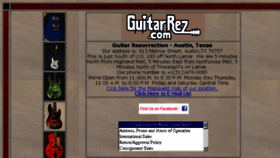 What Guitarrez.com website looked like in 2017 (6 years ago)