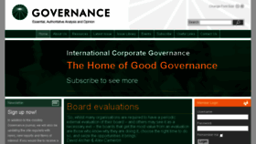 What Governance.co.uk website looked like in 2017 (6 years ago)