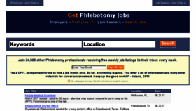What Getphlebotomyjobs.com website looked like in 2017 (6 years ago)