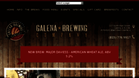 What Galenabrewery.com website looked like in 2017 (6 years ago)