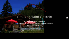 What Graukogelalm.at website looked like in 2017 (6 years ago)