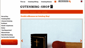 What Gutenberg-shop.de website looked like in 2017 (6 years ago)