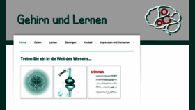 What Gehirnlernen.de website looked like in 2017 (6 years ago)