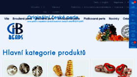 What Gbbeads.cz website looked like in 2017 (6 years ago)