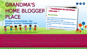 What Grandmahomebloggers.com website looked like in 2017 (6 years ago)