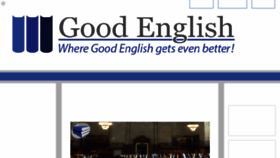What Goodenglish.com website looked like in 2017 (6 years ago)