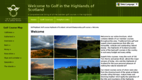 What Golfhighland.com website looked like in 2017 (6 years ago)