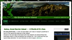 What Greatbarrierislandtourism.co.nz website looked like in 2017 (6 years ago)