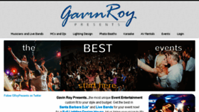 What Gavinroypresents.com website looked like in 2017 (6 years ago)