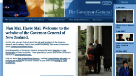 What Gg.govt.nz website looked like in 2017 (6 years ago)