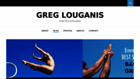 What Greglouganis.com website looked like in 2017 (6 years ago)