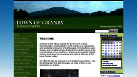 What Granby-ma.gov website looked like in 2017 (6 years ago)
