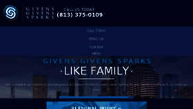 What Givenssparks.com website looked like in 2017 (8 years ago)