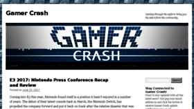 What Gamercrash.com website looked like in 2017 (6 years ago)