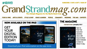 What Grandstrandmag.com website looked like in 2017 (6 years ago)