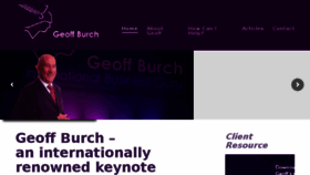 What Geoffburch.com website looked like in 2017 (6 years ago)