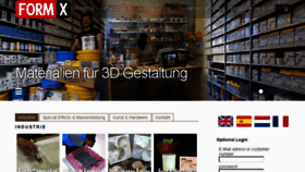 What Gestaltungsmaterialien.de website looked like in 2017 (6 years ago)