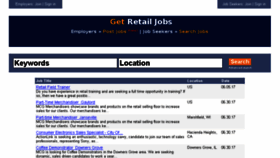 What Getretailjobs.com website looked like in 2017 (6 years ago)