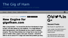 What Gigofham.com website looked like in 2017 (6 years ago)