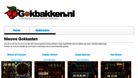 What Gokbakken.nl website looked like in 2017 (6 years ago)