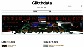 What Glitchdata.com website looked like in 2017 (6 years ago)