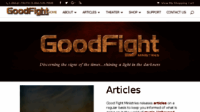 What Goodfight.org website looked like in 2017 (6 years ago)