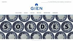 What Gien.com website looked like in 2017 (6 years ago)