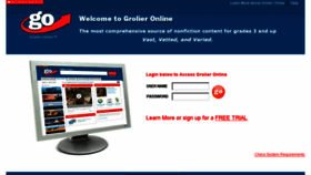 What Go.grolier.com website looked like in 2017 (6 years ago)
