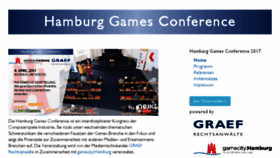 What Gamesconference.com website looked like in 2017 (6 years ago)