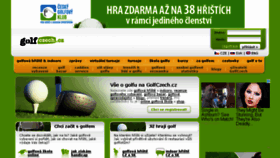 What Golfczech.cz website looked like in 2017 (6 years ago)