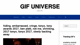 What Gifuniverse.com website looked like in 2017 (6 years ago)