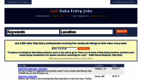 What Getdataentryjobs.com website looked like in 2017 (6 years ago)