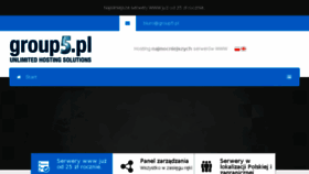 What Group5.pl website looked like in 2017 (6 years ago)