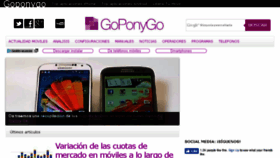 What Goponygo.com website looked like in 2017 (6 years ago)