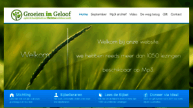 What Groeieningeloof.nl website looked like in 2017 (6 years ago)