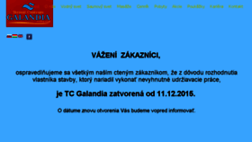 What Galandia.sk website looked like in 2017 (6 years ago)