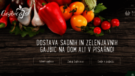 What Gajbica.si website looked like in 2017 (7 years ago)