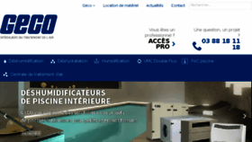 What Geco.fr website looked like in 2017 (6 years ago)