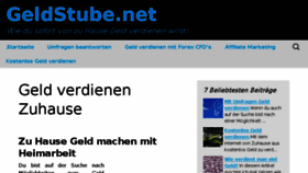 What Geldstube.net website looked like in 2017 (6 years ago)
