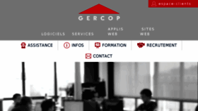What Gercop.com website looked like in 2017 (6 years ago)