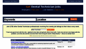 What Getdentaltechnicianjobs.com website looked like in 2017 (6 years ago)
